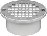 Oatey 43583 Floor Drain, PVC Body, White